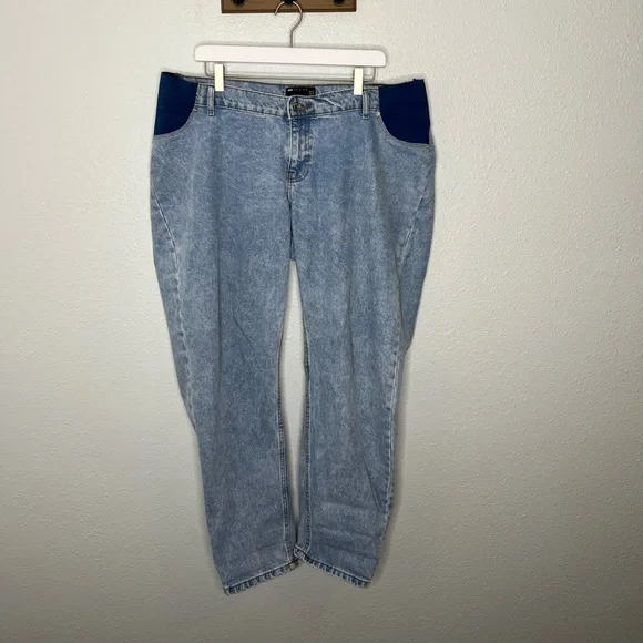 ASOS Maternity Jeans Asos Design Light Wash Straight Leg